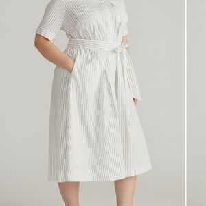 City Poplin Maxi shirt dress